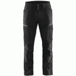 PANTALON DE TRAVAIL SERVICES STRETCH NOIR/GRIS FONCÉ TAILLE 52 - BLAKLADER