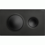 PLAQUE DE COMMANDE WC DOUBLE TOUCHE VISIGN FOR STYLE 20 POUR RÉSERVOIR PREVISTA 8610.1 - NOIR MAT VIEGA