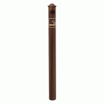 POTELET CENDRIER Ø 76 MM POMMEAU AGORA - ZINC MARRON 8017 - PROCITY