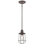 QUOIZEL - LAMPE SUSPENDUE MARINE 1XE27 H: 30.5 Ø: 15.2