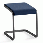 TABOURET BAS TAGLIO BLEU PIÉTEMENT ANTHRACITE