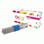 TONER REMANUFACTURÉ OWA - HAUTE CAPACITÉ - CYAN - POUR OKI 46508711