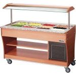 BUFFET/BAR À SALADES GASTRO GN 4X 1/1, 150 MM PROFOND