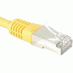 CORDON RJ45 CATÉGORIE 6A S/FTP JAUNE - 3 M - DEXLAN