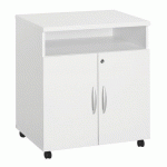 DESSERTE BOIS MOBILE À ROULETTES EXCELLENS / ARKO BLANC