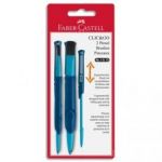 FABER CASTELL BLISTER 2 PINCEAUX CLICK&GO (N°4+10) EN POIL SYNTHÉTIQUE. CAPUCHON MOBILE POUR PROTECTION.