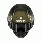 SHARK CASQUE MOTO JET STREET DRAK CROWER - NOIR ET KAKI - L = 59-60 CM - NOIR