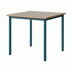 TABLE MALIBU 80X80CM T5 4P STRA ALAISÉ ACACIA/BLEU 5025