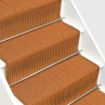 KARAT - TAPIS D'ESCALIER EN SISAL SYLT COULEUR TERRE 100 X 100 CM - TERRE