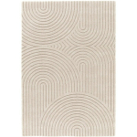 BOBOCHIC - TAPIS TAPIS POILS RAS HERVE MOTIF ABSTRAIT 200X290 BEIGE - BEIGE