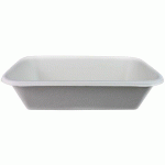 CARTON DE 600 (12 PAQUETS DE 50) BARQUETTES EN FIBRE RECTANGULAIRES 215X140X52 MM 94 CL