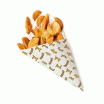 CORNET INGRAISSABLE 70 G CHIPS 20X14 CM BLANC (VENDU PAR 2000)