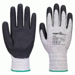 LOT DE 2 - PORTWEST A312 GANT GRIP 13 EN NITRILE - GRIS/NOIR - TAILLE S - LOT DE 12 PAIRES