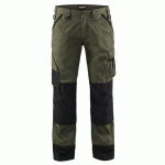 PANTALON DE TRAVAIL PAYSAGISTE VERT ARMÉE/NOIR TAILLE 58C - BLAKLADER