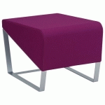 POUF 1 PLACE FACETT PVC URBAN PRUNE