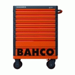 BAHCO - SERVANTE « PREMIUM STORAGE HUB » E77 66 CM AVEC 9 TIROIRS ORANGE - 1477K9