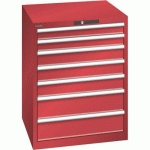 ARMOIRE ROUGE 717X725X850 AVEC 7 TIR. 200KG _ 14.503.070 - LISTA