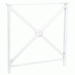 BARRIÈRE LISBONNE 1 M STRUCTURE ROSACE - ZINC BLANC 9010 - PROCITY