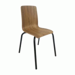 CHAISE RECONDITIONNÉE MALIBU - HÊTRE - 4 PIEDS ALU - MANUTAN EXPERT