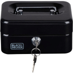 BLACK&DECKER - COFFRE-FORT NOIR BLACK+DECKER AVEC 2 CLÉS ET 6 COMPARTIMENTS