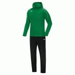 ENSEMBLE SURVÊTEMENT DE FOOT VESTE À CAPUCHON ET PANTALON ENFANT - JAKO - CLASSICO VERT