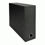 LOT DE 5 - BOÎTE DE CLASSEMENT EXACOMPTA CARTON DOS 9 CM NOIR