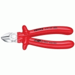 PINCE COUPANTE DE CÔTÉ 180MM - SURMOULÉ - ISOLÉE 1000V - CHROMÉE - KNIPEX