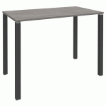 TABLE LOUNGE 4 PIEDS L140 X P60 X H105 CHÊNE GRIS/CARBONE