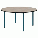 TABLE MALIBU Ø 120 T3 4P STRA ANTIB ACACIA/NOIR BLEU 5025