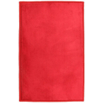 THEDECOFACTORY - FLANELLE - TAPIS ASPECT VELOURS EXTRA-DOUX ROUGE 60X90 - ROUGE