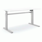 BUREAU RÉGLABLE ALUFORCE PRO 150 M - 200X80CM - ARGENT BLANC - ACTIFORCE