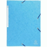 CHEMISES CARTE LUSTRÉE 3 RABATS MONOBLOC TURQUOISE - EXACOMPTA