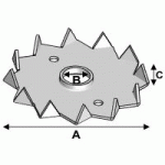 CRAMPONS TYPE C SIMPLE FACE