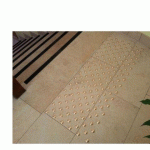 LOT DE 10 - PLOTS PODOTACTILE EN LAITON (RAINURÉ, 1 UNITÉ)