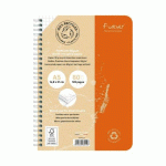 LOT DE 5 - CAHIER RECYCLÉ FOREVER PREMIUM A5 PETITS CARREAUX 120 PAGES