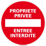 SIGNALETIQUE.BIZ FRANCE - PANNEAU INTERDICTION DE STATIONNER, PANNEAU DE SIGNALISATION TAILLE STANDARD 250 MM. PANNEAU PARKING, INFORMATION. ADHÉSIF,