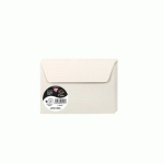 PAQUET DE 20 ENVELOPPES POLLEN 114X162MM 120G/M2 - GRIS PERLE - LOT DE 4