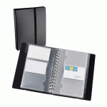 PORTE-CARTE DE VISITE EXACOMPTA EXACARD POLYPROPYLÈNE 15 X 20 CM NOIR - 120 CARTES