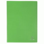 PROTÈGE-DOCUMENTS EN POLYPROPYLÈNE 5/10E OPAK POCHETTES CRISTAL 60 VUES - A4 - VERT CLAIR - LOT DE 12