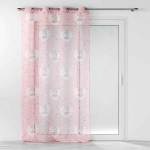 RIDEAU VOILAGE PETITE ÉTOILE 140X240CM ROSE