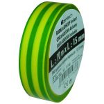 ROULEAU ADHESIF 15MM X 10M VERT/JAUNE