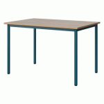 TABLE MALIBU 120X80 T6 4P STRA ALAISÉ ACACIA/BLEU 5025 - MANUTAN EXPERT