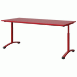 TABLE MALIBU 180X80 T3/T6 DL ST ABS ROUGE U321/ROUGE 3020 - MANUTAN EXPERT