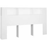 VIDAXL - ARMOIRE DE TÊTE DE LIT BLANC 180X18,5X104,5 CM