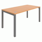 BUREAU DROIT ASTRO ARCHE 120X70 HÊTRE/ALU - BURONOMIC