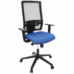 FAUTEUIL OFFICE DOSSIER RÉSILLE ASSISE TISSU COLORIS BLEU - MANUTAN COLLECTIVITÉS