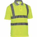 POLO HAUTE VISIBILITÉ OFFSHORE JAUNE XL - DELTAPLUS