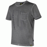 TEE-SHIRT DE TRAVAIL RESPIRANT 100% COTON URBAN - EFFET VINTAGE DÉLAVÉ - GRIS S DIADORA UTILITY