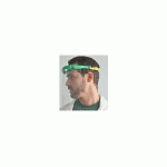 VISIÈRE DE PROTECTION ANTI-GOUTTELETTES CAT II VERTES 2 ÉLASTIQUES +2 PLEXI DE RECHANGE - VISIERE