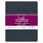 ZETA SERIES CARNET SOUPLE 26F 20,3X25,3CM 270G - BLANC - LOT DE 2
